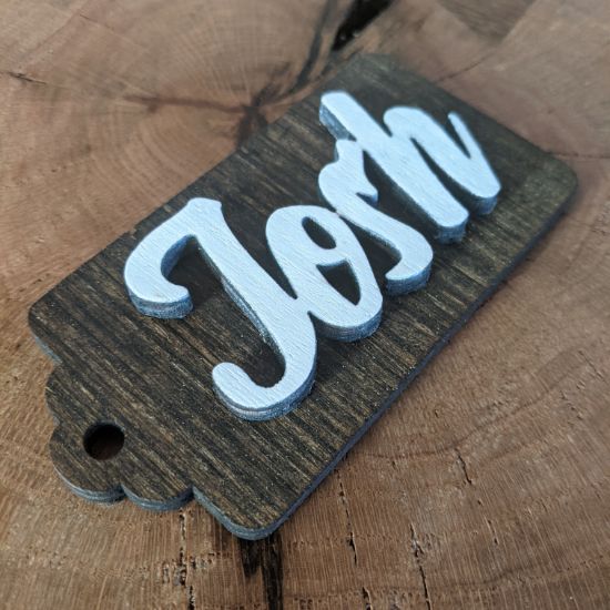 Picture of Name Tag Christmas Ornament